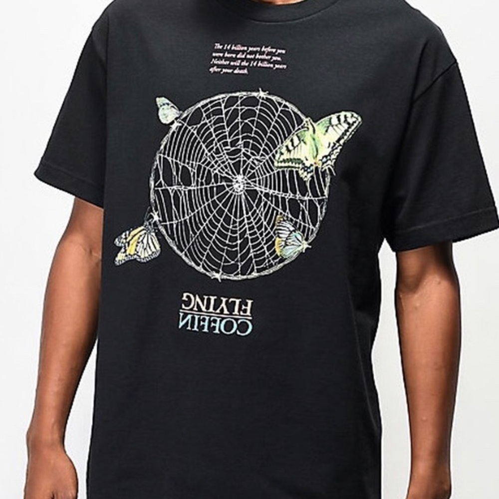flying coffin tee shirt. super grunge and sick.